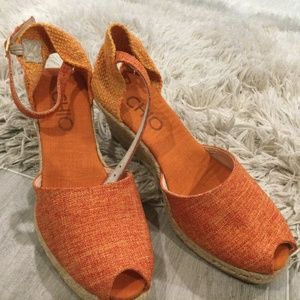 Chio Ankle Strap Espadrille Wedge Heels Shoes
